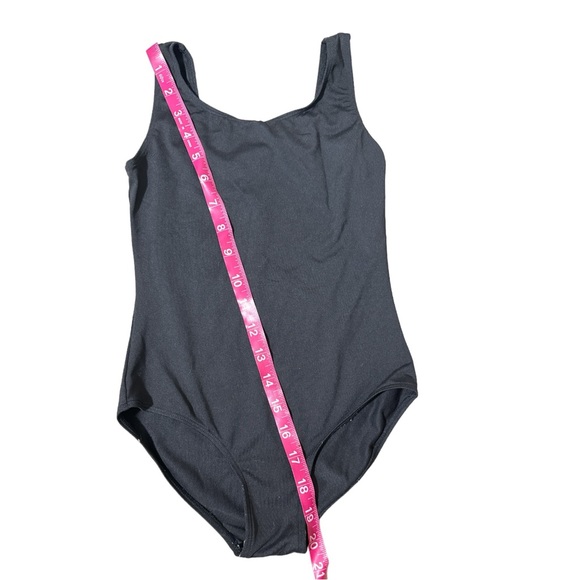 Bloch Girls M 8/10 Black Full Coverage Dance Leotard - Picture 3 of 4